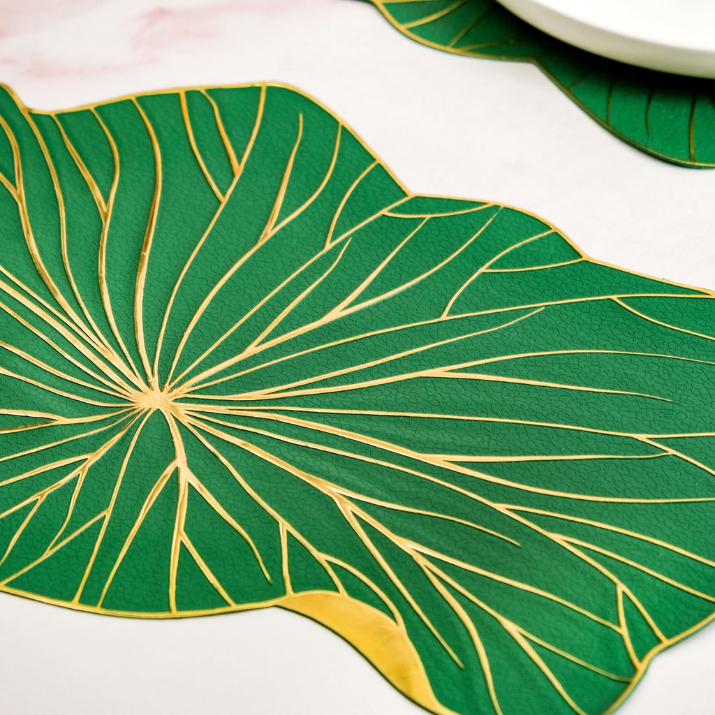 Lily Pad Placemats For Dining Table Green Set Of 6 Nestasia