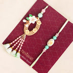 Green Harmony Rakhi Lumba Gift Set Nestasia