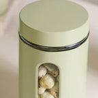 Winnie Green Glass Jar With Window Set Of 4 1000ml Nestasia