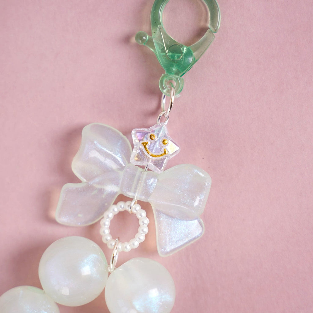 Green Tassel Heart Charm Keychain Nestasia