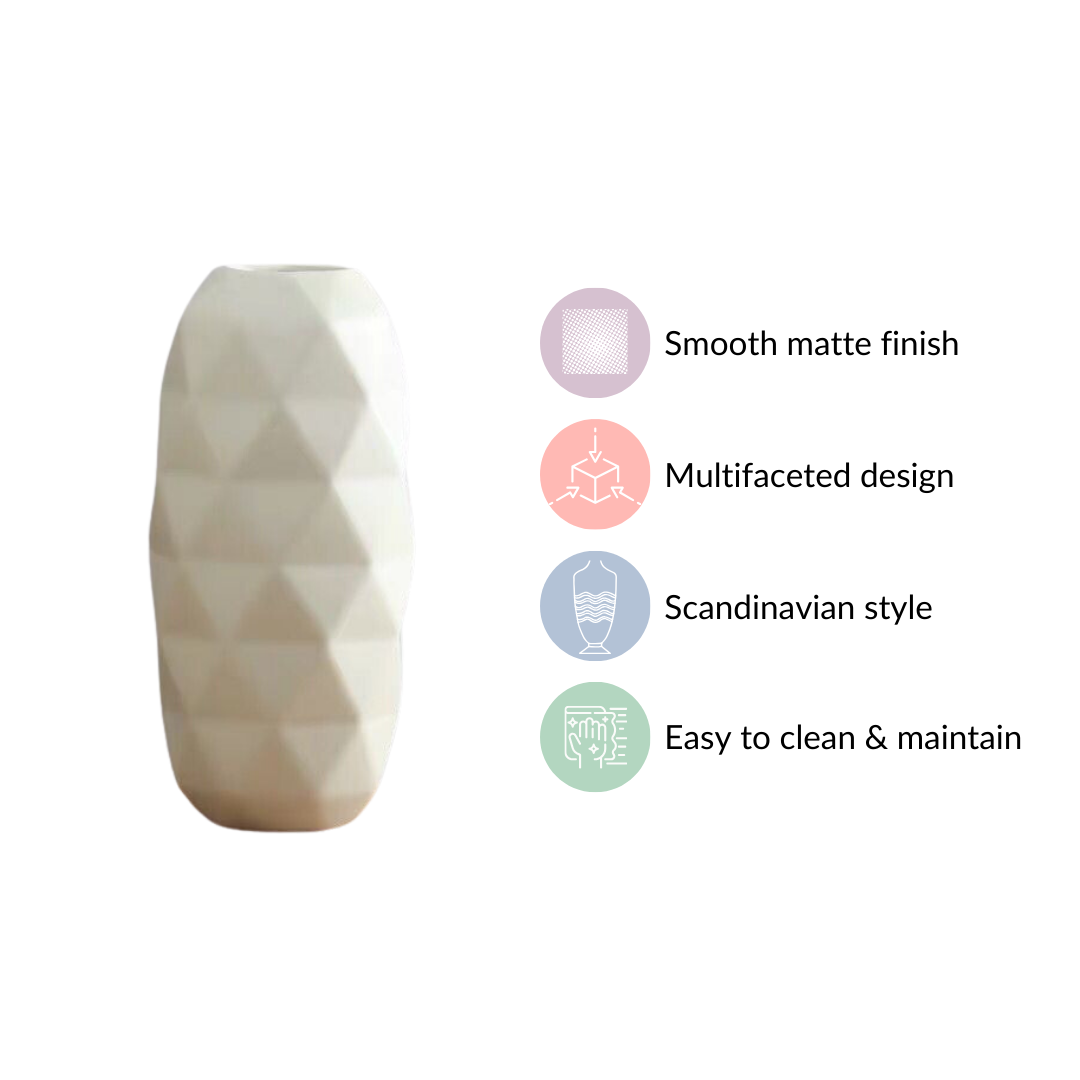 Geometric Decor Vase Nestasia