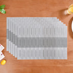 Grey Toned And Textured Mat Set Of 6 Nestasia