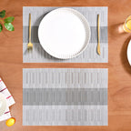 Grey Toned And Textured Mat Set Of 6 Nestasia