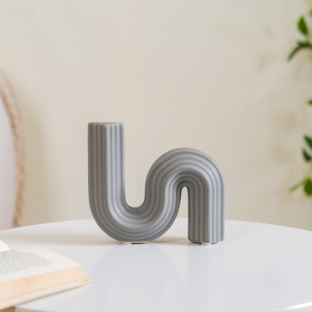 Nordic Flow S Vase Grey Nestasia