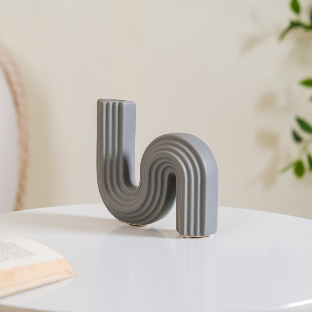 Nordic Flow S Vase Grey Nestasia