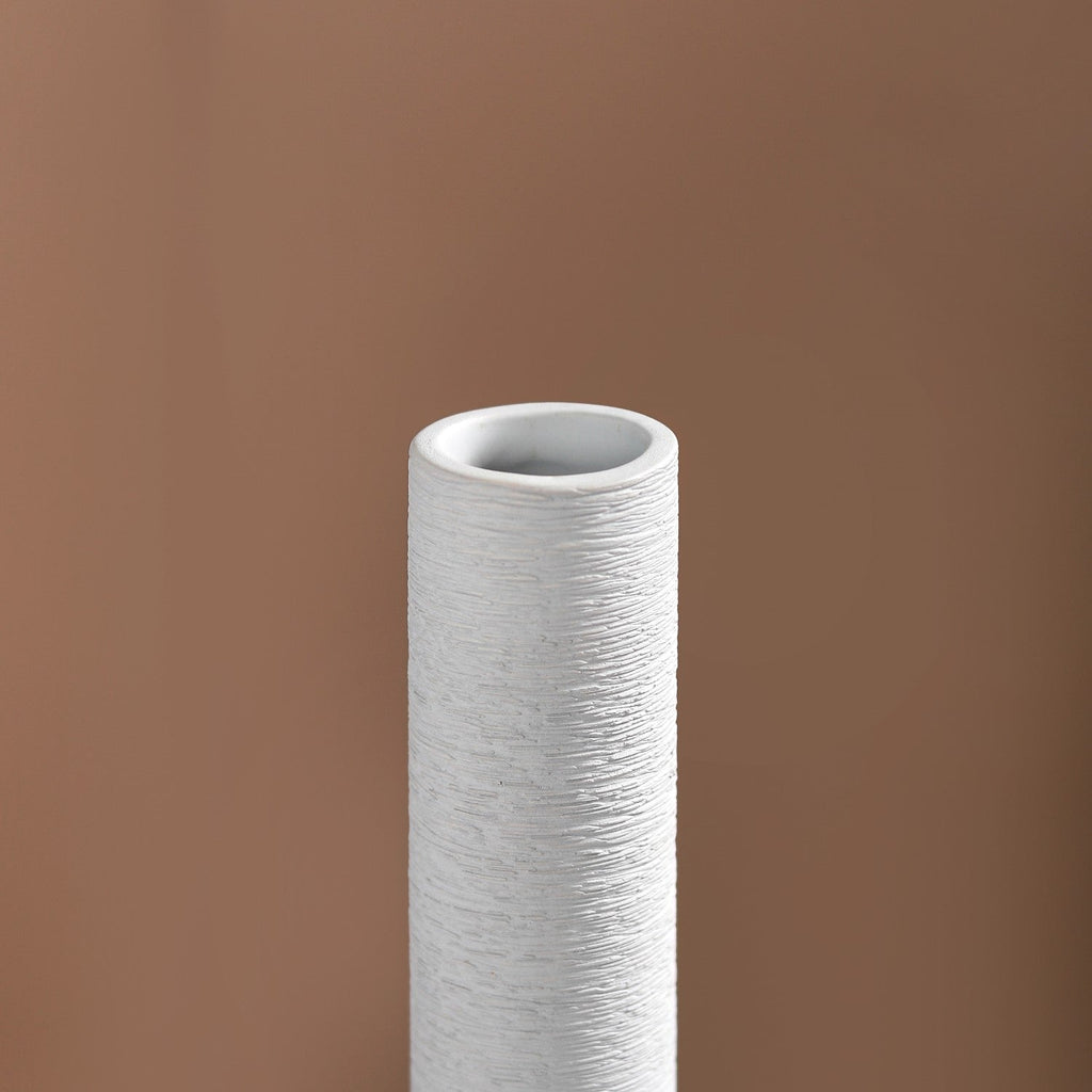 Brushed Texture Scandinavian Vase Grey Nestasia