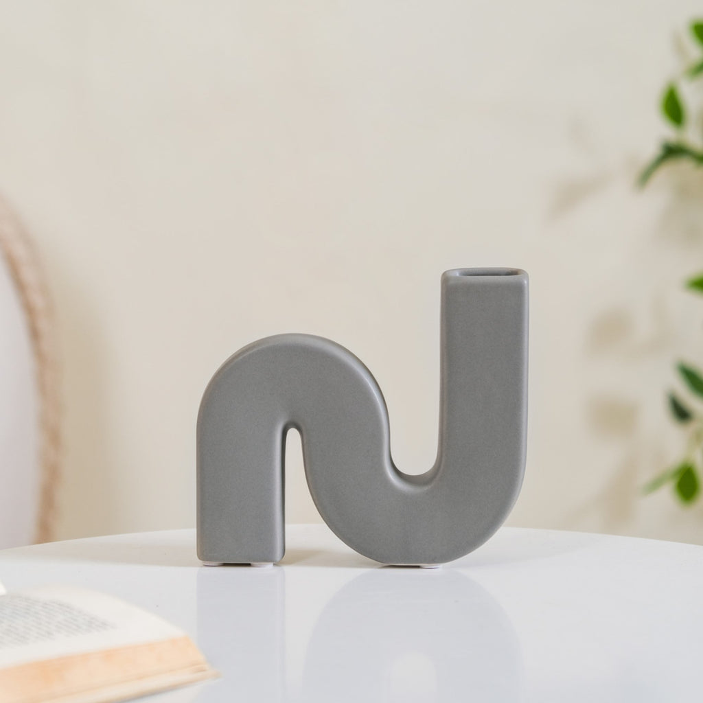 Nordic Flow S Vase Grey Nestasia