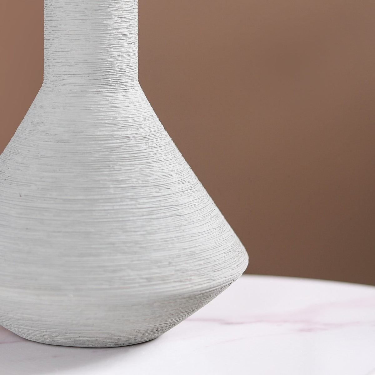 Brushed Texture Scandinavian Vase Grey Nestasia