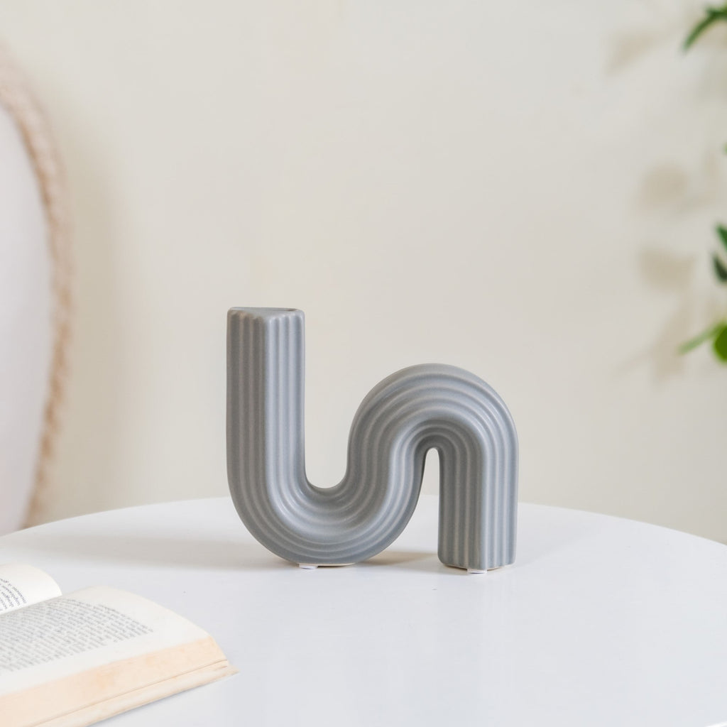 Nordic Flow S Vase Grey Nestasia