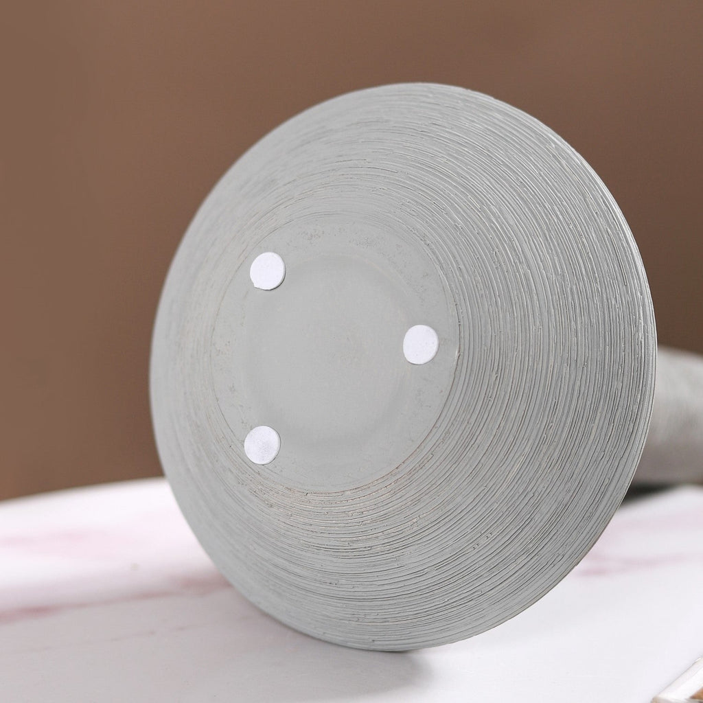 Brushed Texture Scandinavian Vase Grey Nestasia