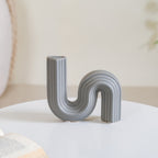 Nordic Flow S Vase Grey Nestasia