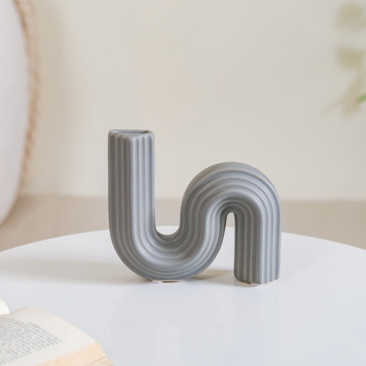 Nordic Flow S Vase Grey Nestasia