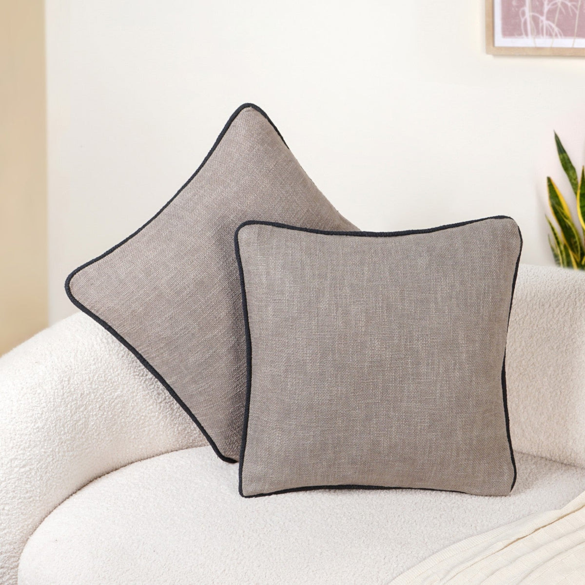 Greyframe Cotton Cushion Covers Set Of 2 Nestasia