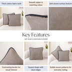 Greyframe Cotton Cushion Covers Set Of 2 Nestasia