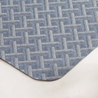 Greyish Blue Weave Pattern Tablemat Set Of 6 Nestasia