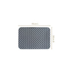 Greyish Blue Weave Pattern Tablemat Set Of 6 Nestasia