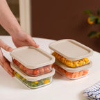 Groovo Food Storage Container Beige Set Of 4 520ml Nestasia