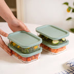 Groovo Food Storage Container Green Set Of 4 520ml Nestasia