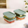 Groovo Food Storage Container Green Set Of 4 520ml Nestasia