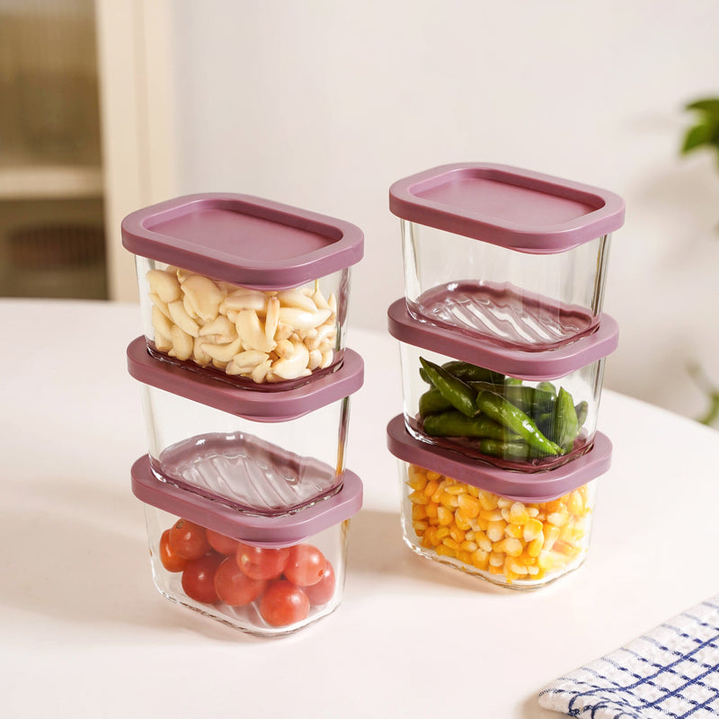 Groovo Food Storage Container Set Of 6 310ml Nestasia