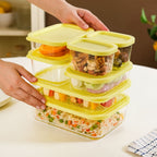 Groovo Stack On Airtight Container Set Of 7 S 310ml M 520ml L 750ml XL 1200ml XXL 1700ml Nestasia