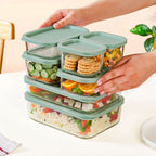 Groovo Stack On Storage Container Sage Green Set Of 7 S 310ml M 520ml L 750ml XL 1200ml XXL 1700ml Nestasia