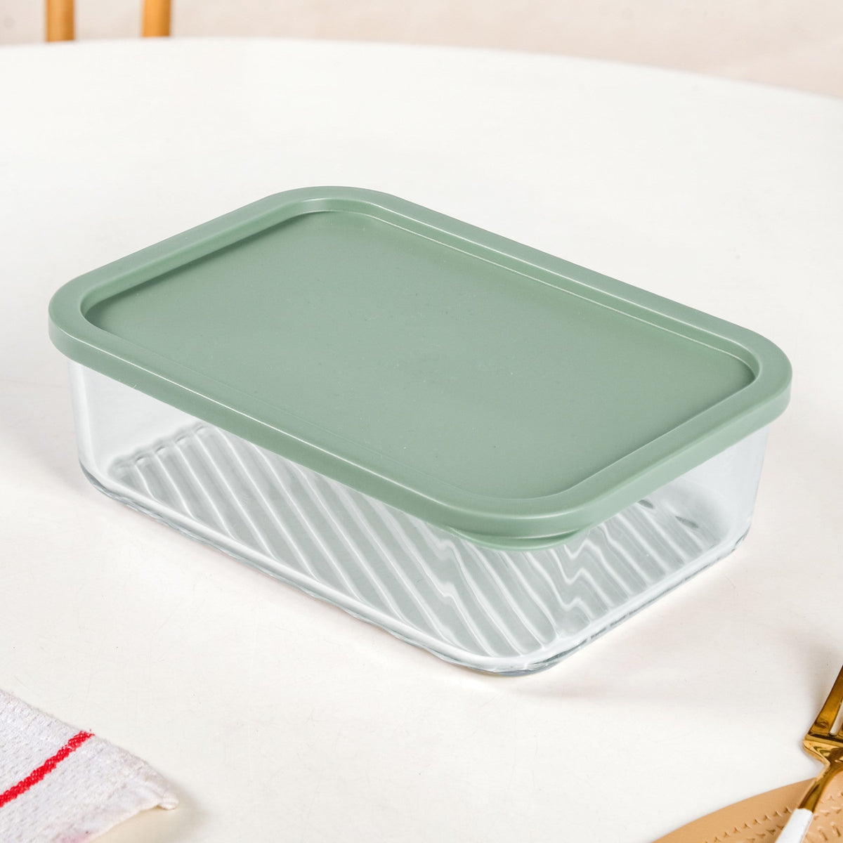 Groovo Stack On Storage Container Sage Green Set Of 7 S 310ml M 520ml L 750ml XL 1200ml XXL 1700ml Nestasia