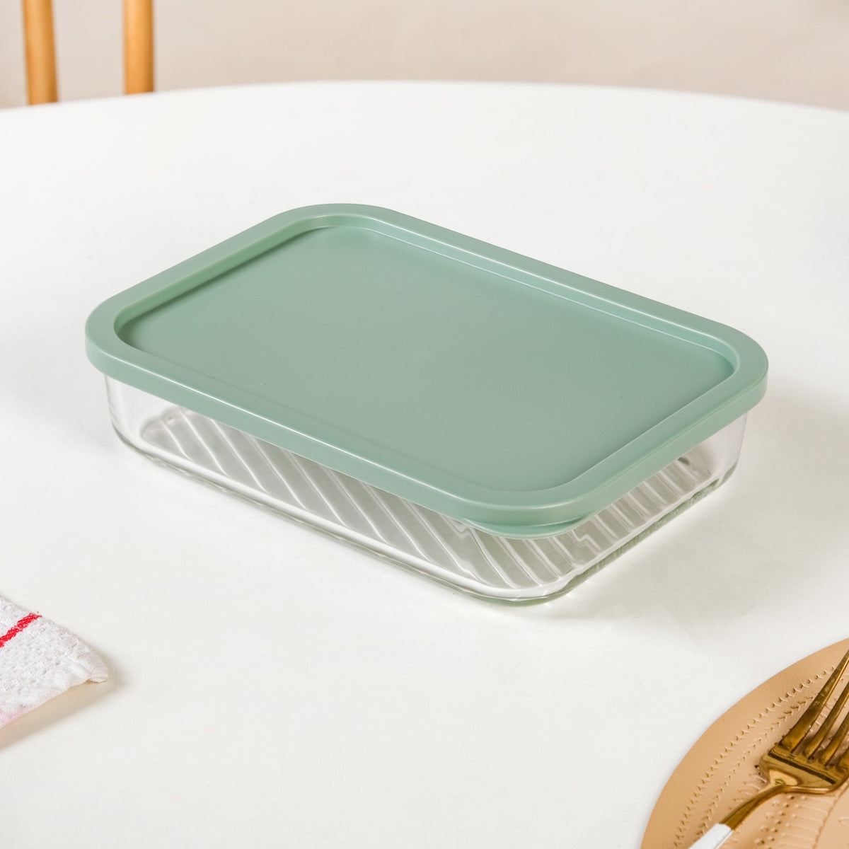 Groovo Stack On Storage Container Sage Green Set Of 7 S 310ml M 520ml L 750ml XL 1200ml XXL 1700ml Nestasia