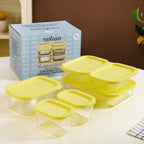Groovo Stackable Storage Container Set Of 6 S 310ml M 520ml L 750ml XL 1200ml Nestasia