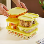 Groovo Stackable Storage Container Set Of 6 S 310ml M 520ml L 750ml XL 1200ml Nestasia