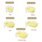Groovo Stack On Airtight Container Set Of 7 S 310ml M 520ml L 750ml XL 1200ml XXL 1700ml Nestasia