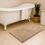 Bamboo Fiber Anti Skid Bathroom Door Mat and Bath Mat for Wet Area Protection