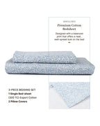 Premium Cotton Single Bedsheet 300 TC with Pillow Cover