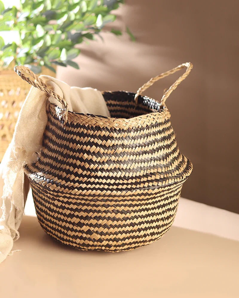 Elegant Belly Planter Basket for Soft, Earthy Interiors