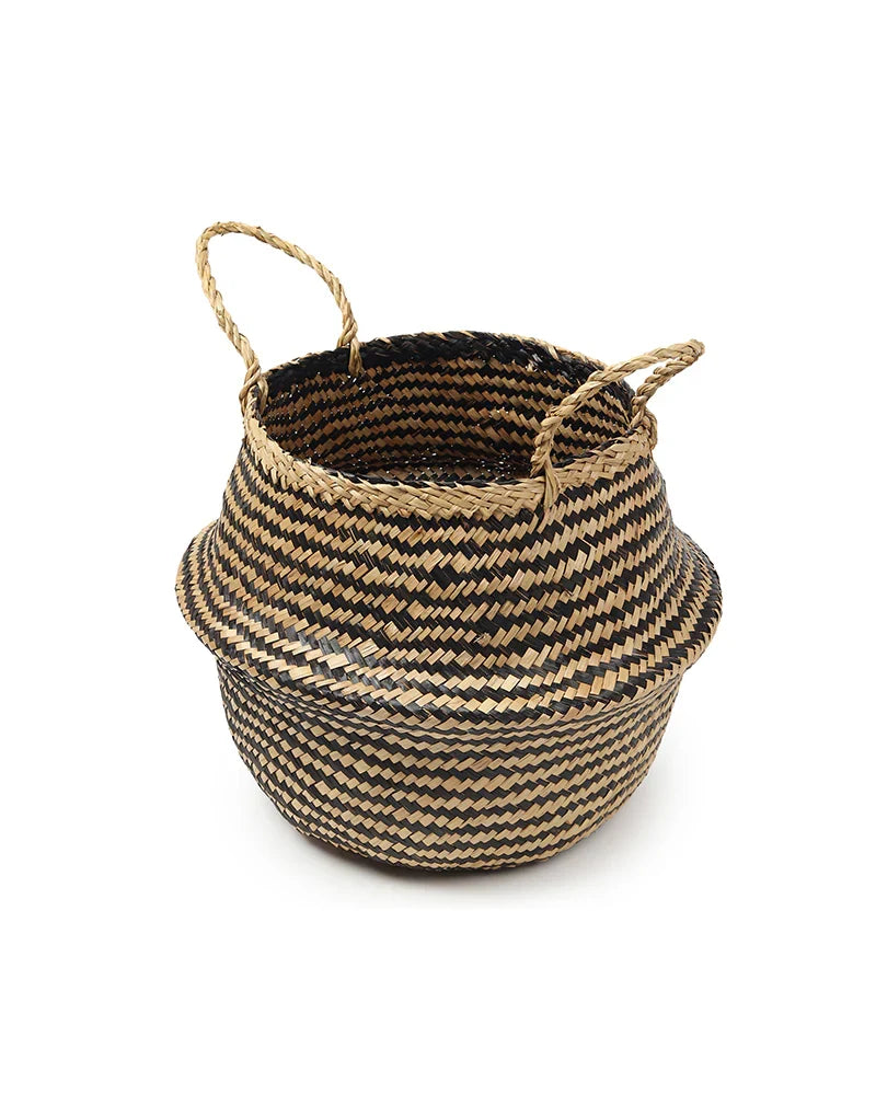 Elegant Belly Planter Basket for Soft, Earthy Interiors