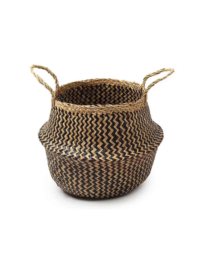 Multipurpose Seagrass Basket for Plants, Toys, and More