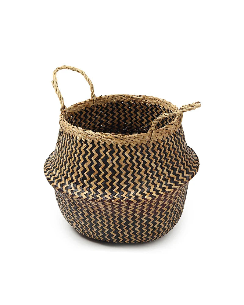 Multipurpose Seagrass Basket for Plants, Toys, and More