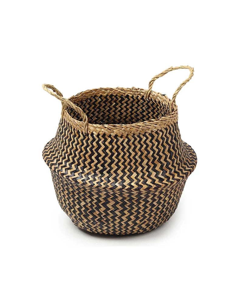 Multipurpose Seagrass Basket for Plants, Toys, and More