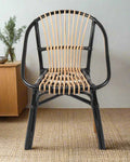 Stylish Bamboo Arm Chairs for Home Living Room and Balcony