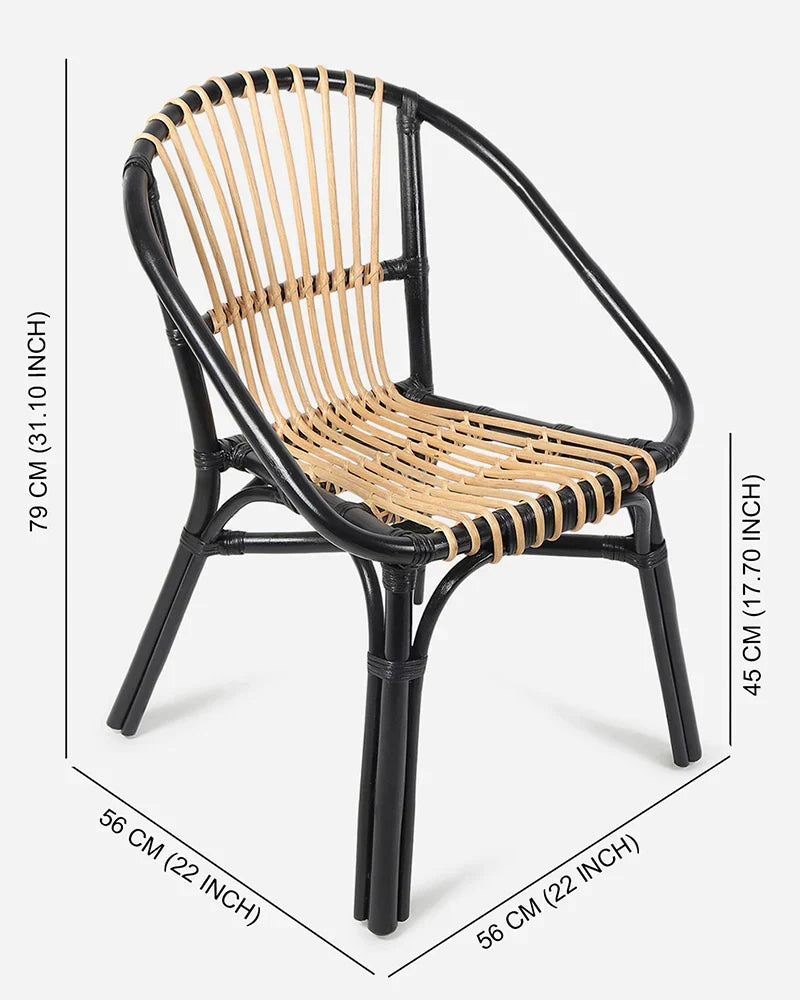 Stylish Bamboo Arm Chairs for Home Living Room and Balcony