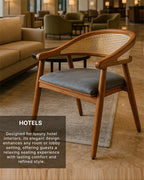 Solid Acacia Wooden Chairs for Relaxing Home Seating