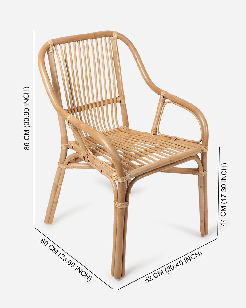 Durable Bamboo Arm Chairs for Living Room and Lounge Areas
