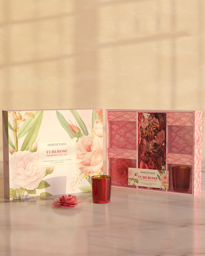 Rose Scented Candle Gift Set for Soothing Fragrance and Special Occasions, 15gm Each with 4–5 Hour Burn Time
