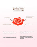 Rose Scented Candle Gift Set for Soothing Fragrance and Special Occasions, 15gm Each with 4–5 Hour Burn Time