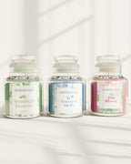 Set of 3 Scented Aroma Candle Jars 80gm Each with 22–24 Hour Burn for Decorative Fragrance and Gift Set