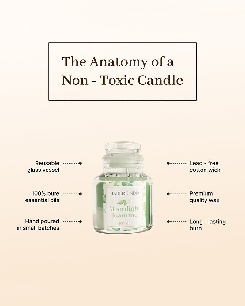 Set of 3 Scented Aroma Candle Jars 80gm Each with 22–24 Hour Burn for Decorative Fragrance and Gift Set