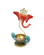 Lord Ganesha Idol Tealight Holder for Home Decoration and Pooja Room