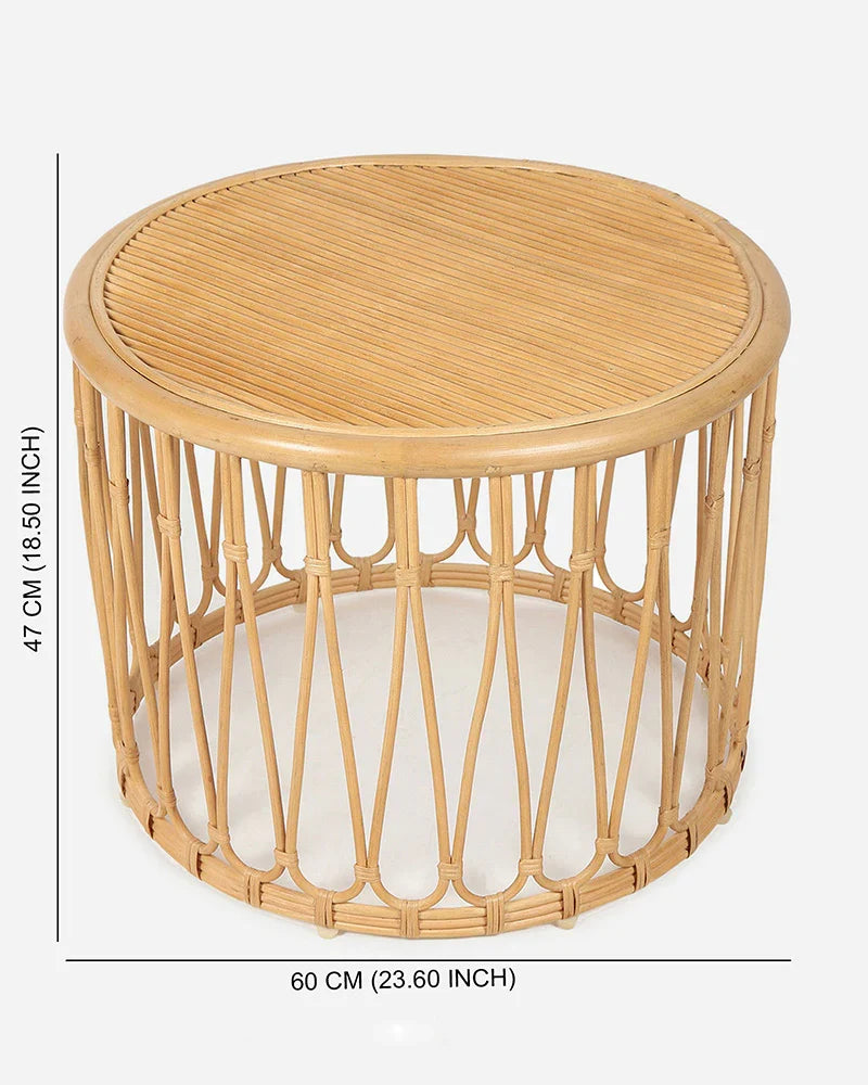 Natural Rattan Tables for Bedroom Corner and Study Use