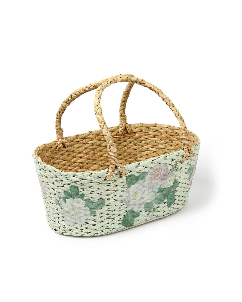 Seagrass Oval Fruit Basket and Gift Hamper for Home and Gifting