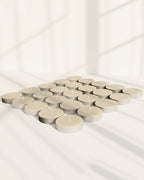 Set of 50 White Tea Light Candles for Home, Diwali Decoration & Gifting